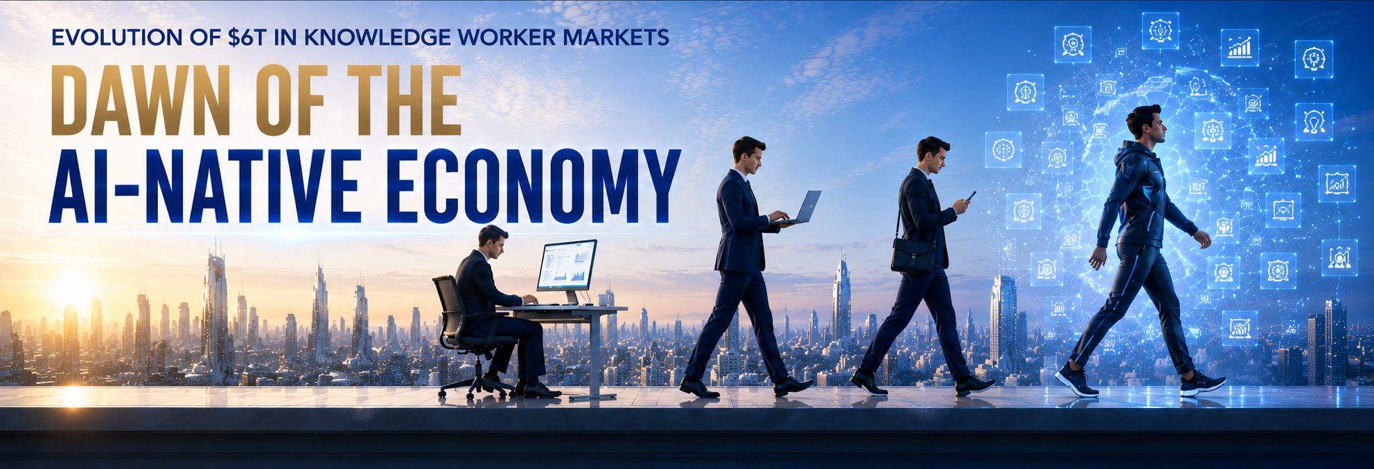 Dawn of the AI-Native Economy — evolution of $6T in knowledge worker markets